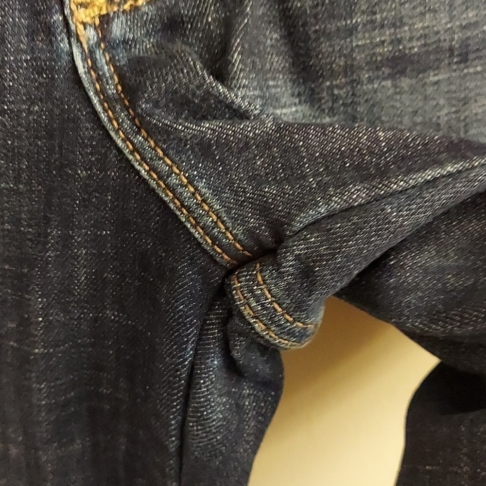 LEE Relaxed Fit Straight Leg Mid Rise Dark Wash Jeans 10L NWT - Picture 6 of 14